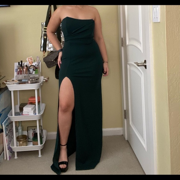 Windsor forest green formal gown - Picture 5 of 10